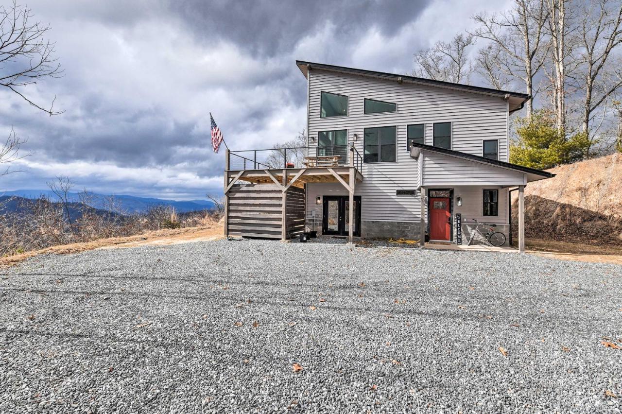 Scenic Hillside Cabin In Sylva With Hot Tub And Views! Exterior foto